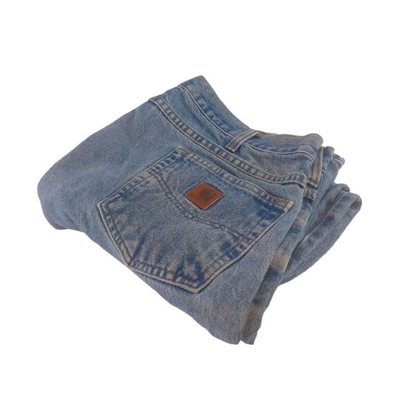 Carhartt Other - Carhartt‎ Mens 40x30 Traditional Fit Distressed Stonewash Denim Jeans B180 STW